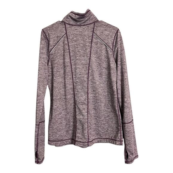 Z by Zella Athletic Jacket Pullover Half Zip Maroon Heathered L Large Athleisure - Picture 3 of 3